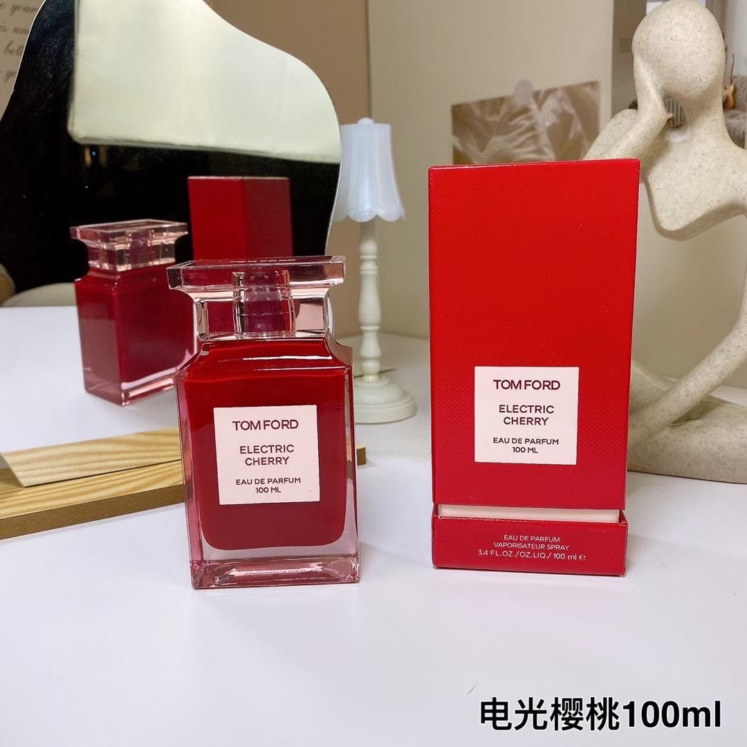 Catalogue product photo — US-196 — Catalogue name: Tom Ford Electric Cherry — Capacity shown: 100 ml