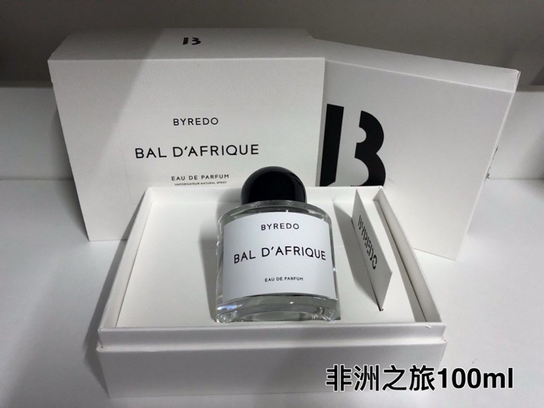 Catalogue product photo — US-235 — Catalogue name: Byredo Bal d’Afrique — Capacity shown: 100 ml