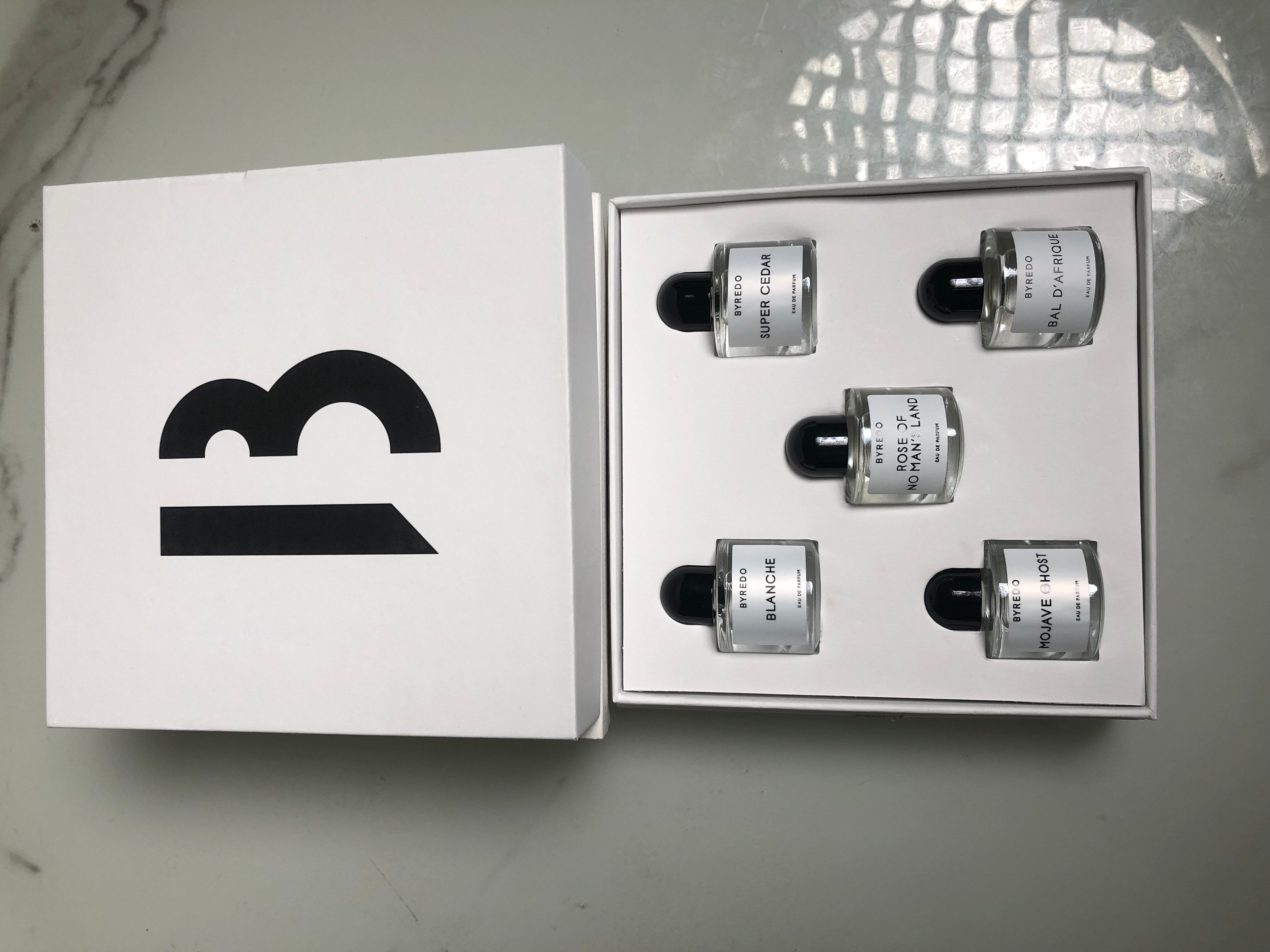 Gift-set product photo — US-278 — Catalogue name: Byredo 5-Piece Mini Perfume Gift Set — Capacity shown: 10ml × 5