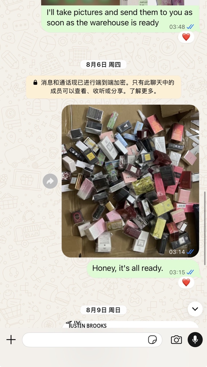 Wholesale packing proof · Customer heart reaction